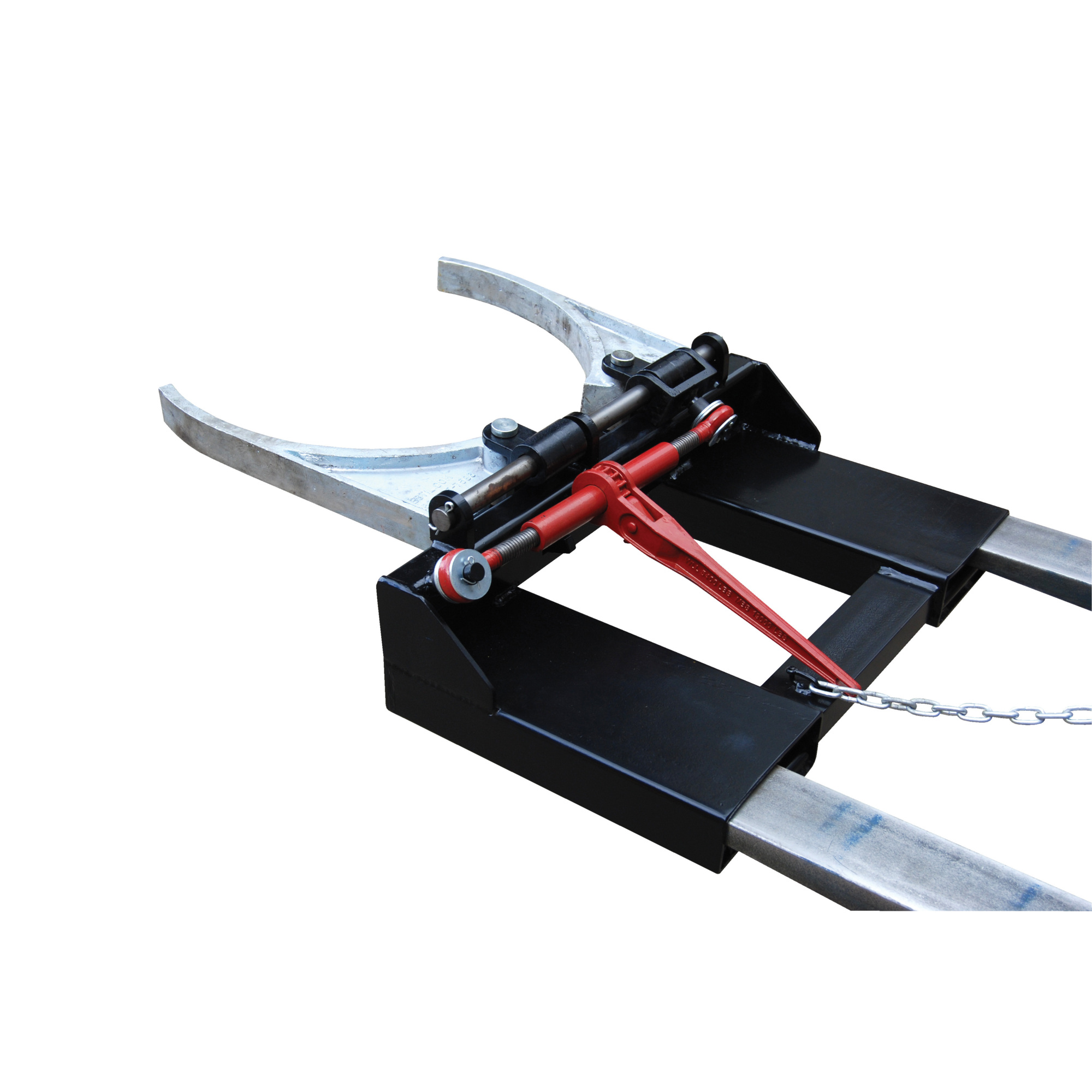 Vestil Spring Grip Fork Mounted Drum Gripper - 1500-Lb. Capacity, 30, 55, and 85 Gal. Drum, Model# DGS-AG